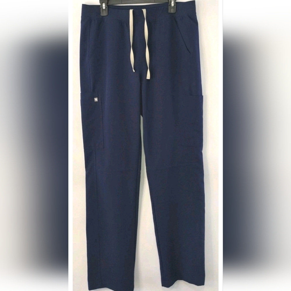 FIGS Uniform Scrubs Cargo Pants Men's Navy Drawstring XL Tall 2 Pair Bundle!